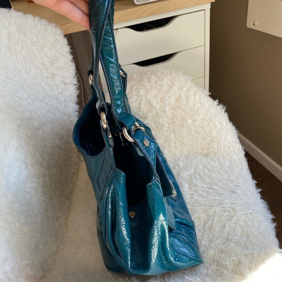 DOLCE & GABBANA “Allyson Bag” Vintage Green Leather Authentic Shoulder Purse - Picture 9 of 16